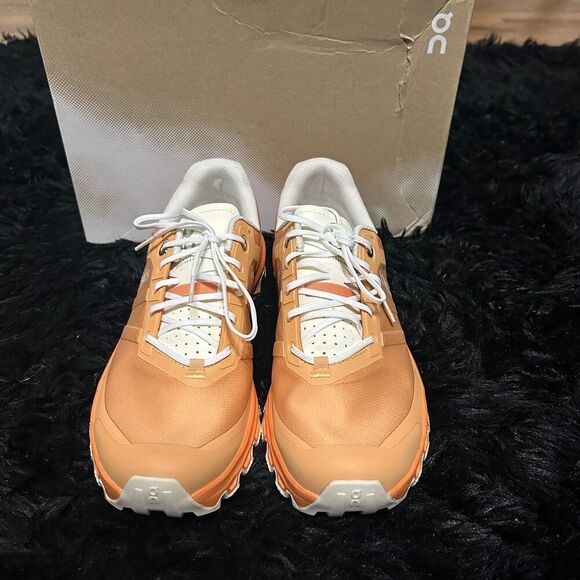 ON CLOUDVENTURE orange hiking athletic training lace up shoes sneakers sz 9 new - Picture 7 of 8
